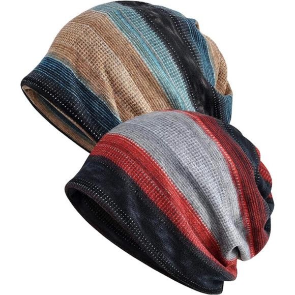 Accessories - Womens Chemo Headwear Hats Cotton Slouchy Beanie Cap Scarf